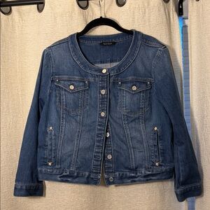 White House Black Market Blue Jean Jacket